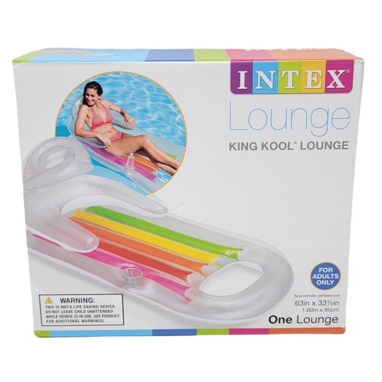 Intex King Kool Inflatable Lounge (160 X 85cm - Assorted)