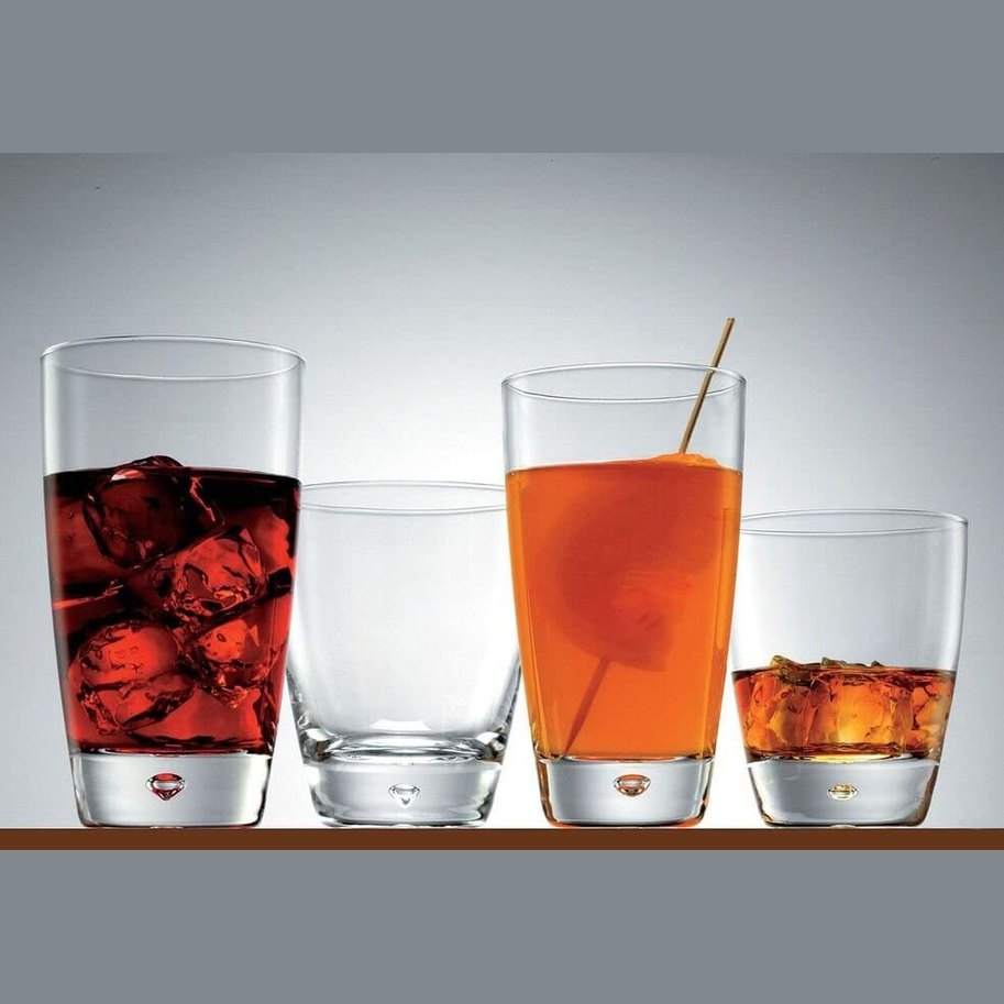 Bormioli rocco luna beverage glass set of 6 - 34cl