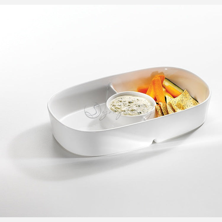 symphony chipndip oval platter, L:34cm