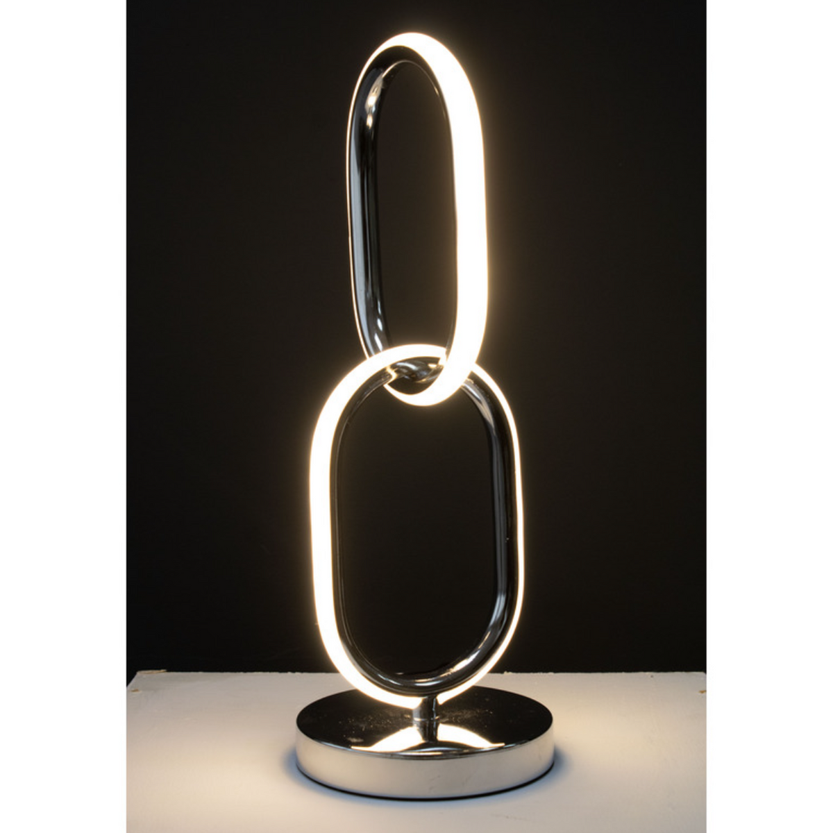 Modern Golden Metal Ring Led Table Lamp