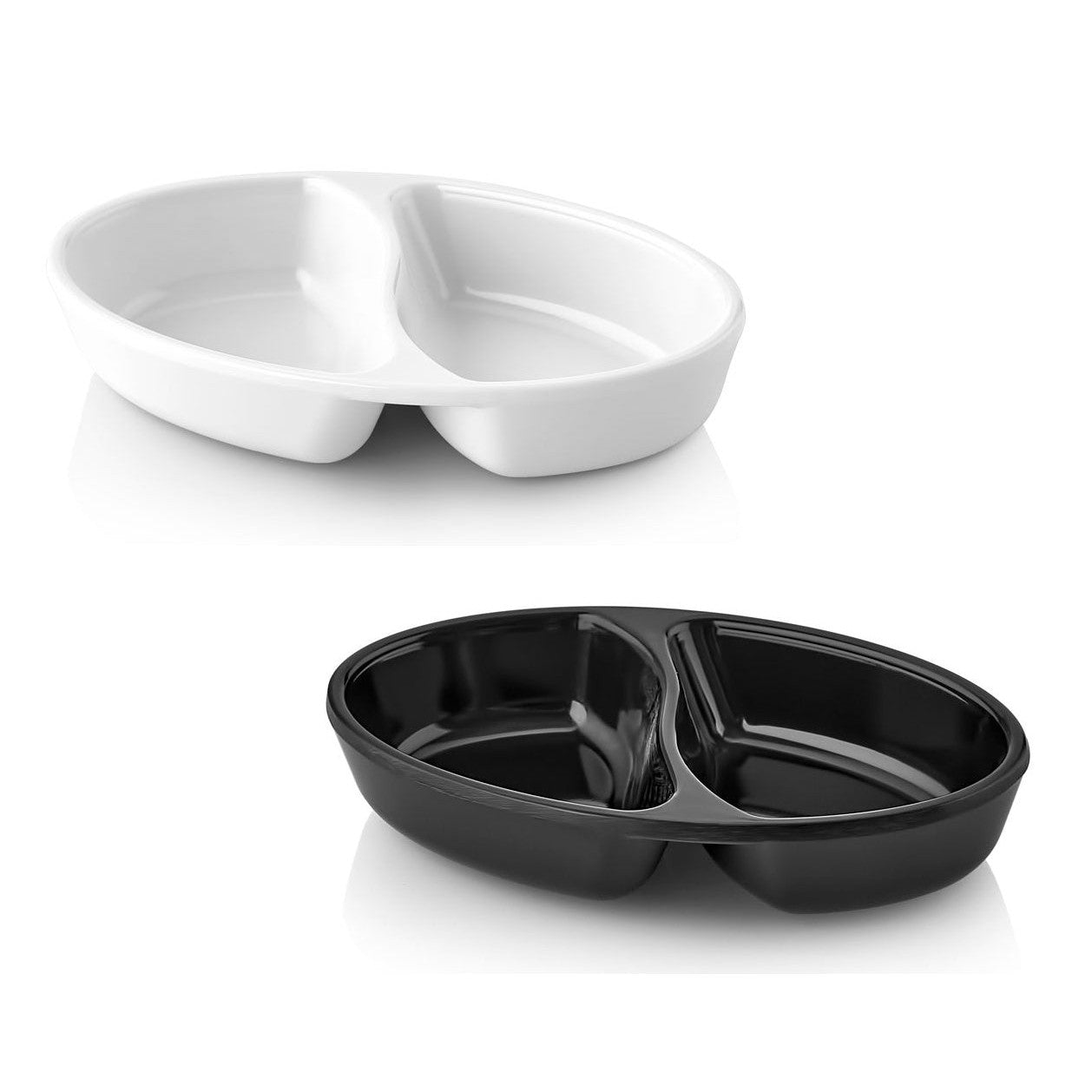 Melamine Oval Divided Small Plate 11 cm