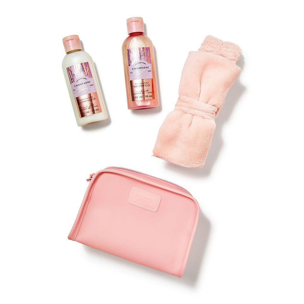 Bath And Body Works Champagne Toast Women's Travel Hair Set 4pcs