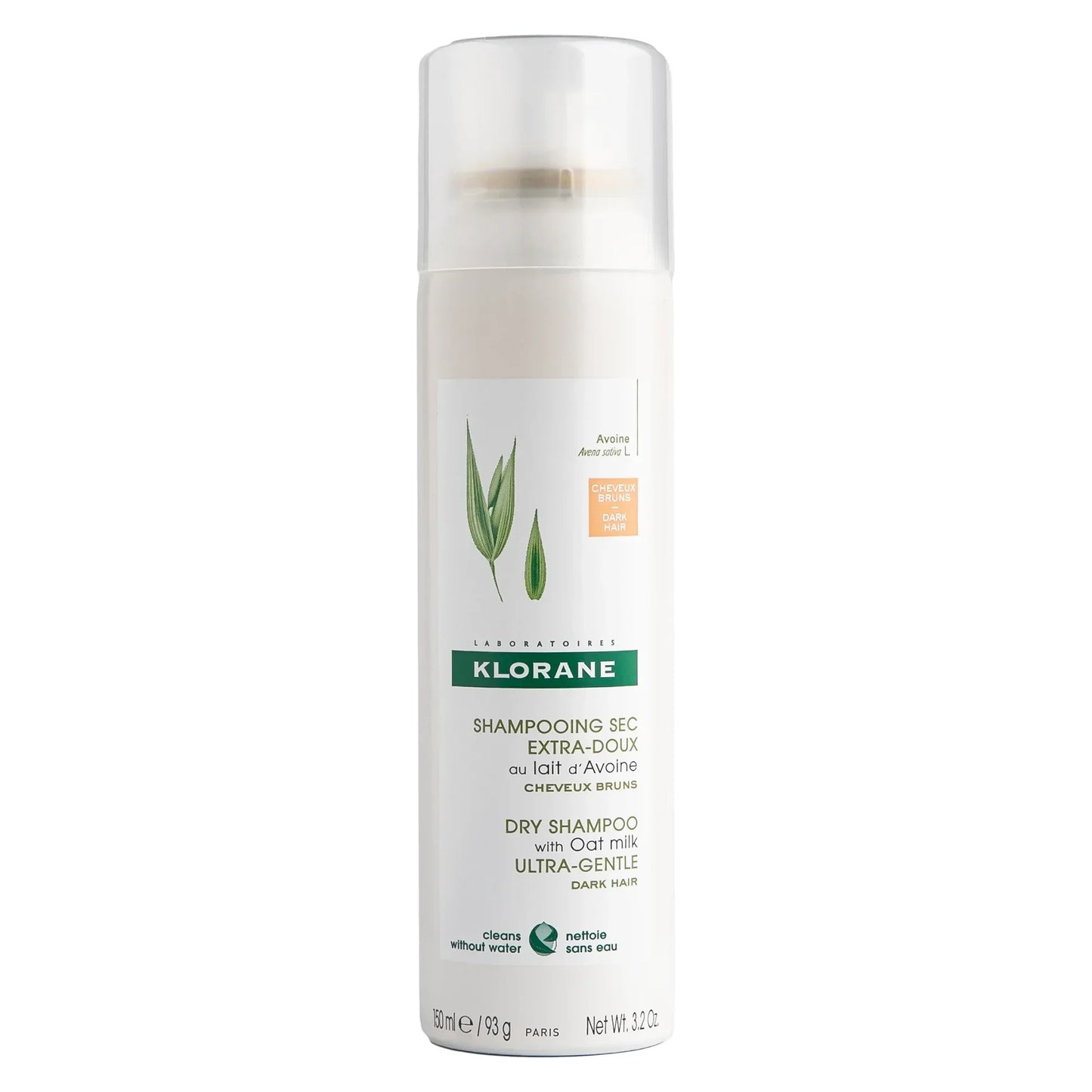 KLORANE SHP SEC AU LAIT D'AVOINE-TEINTE NATURELLE 150ML