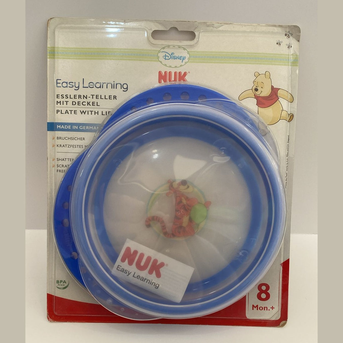 Nuk Plate with Lid 8M+