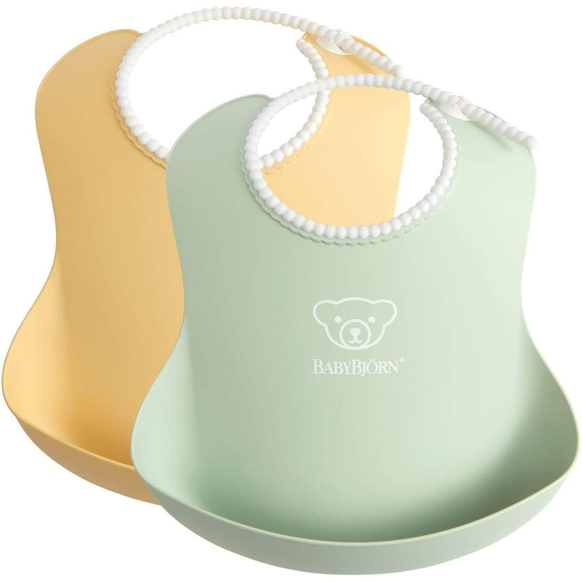 Babybjorn - Soft Bib 2pack - Powder Yellow&Green
