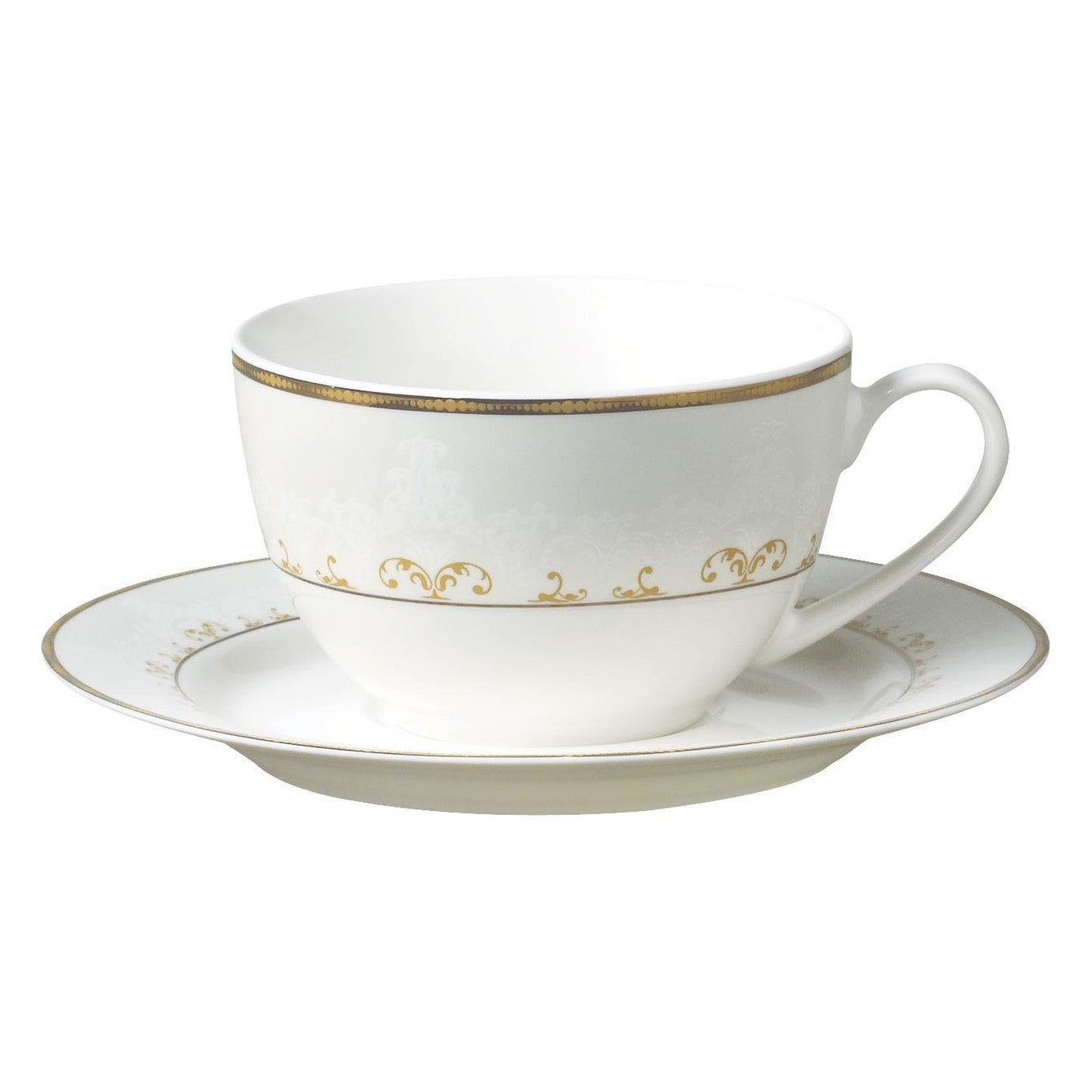 Symphony gold design tea cup/saucer 6pcs - 20cl