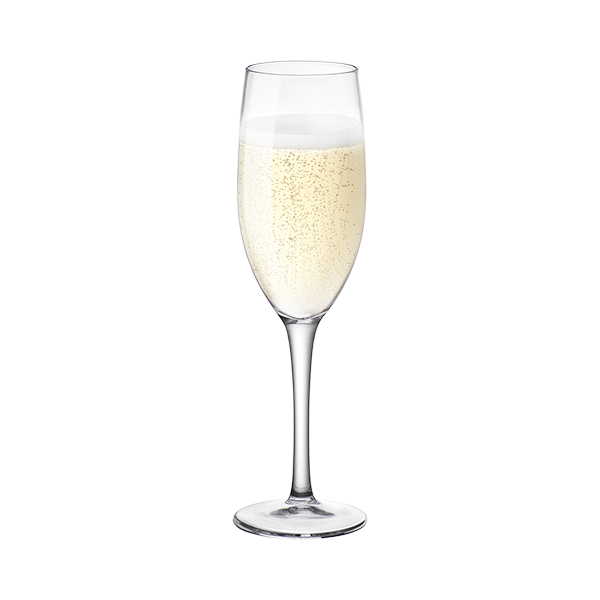 Bormioli rocco new kalix flute glass set of 6 - 17cl