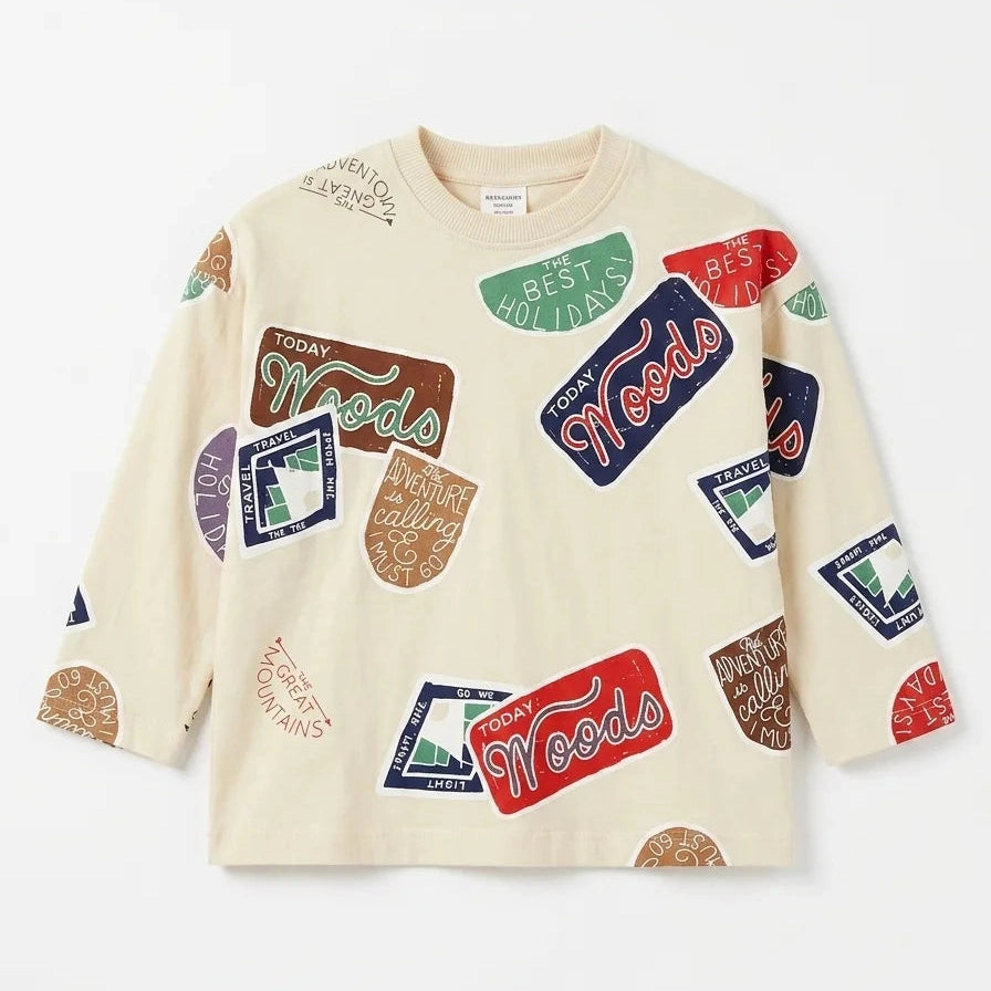 Zara Boy's Beige Printed Blouse | Zara In Lebanon