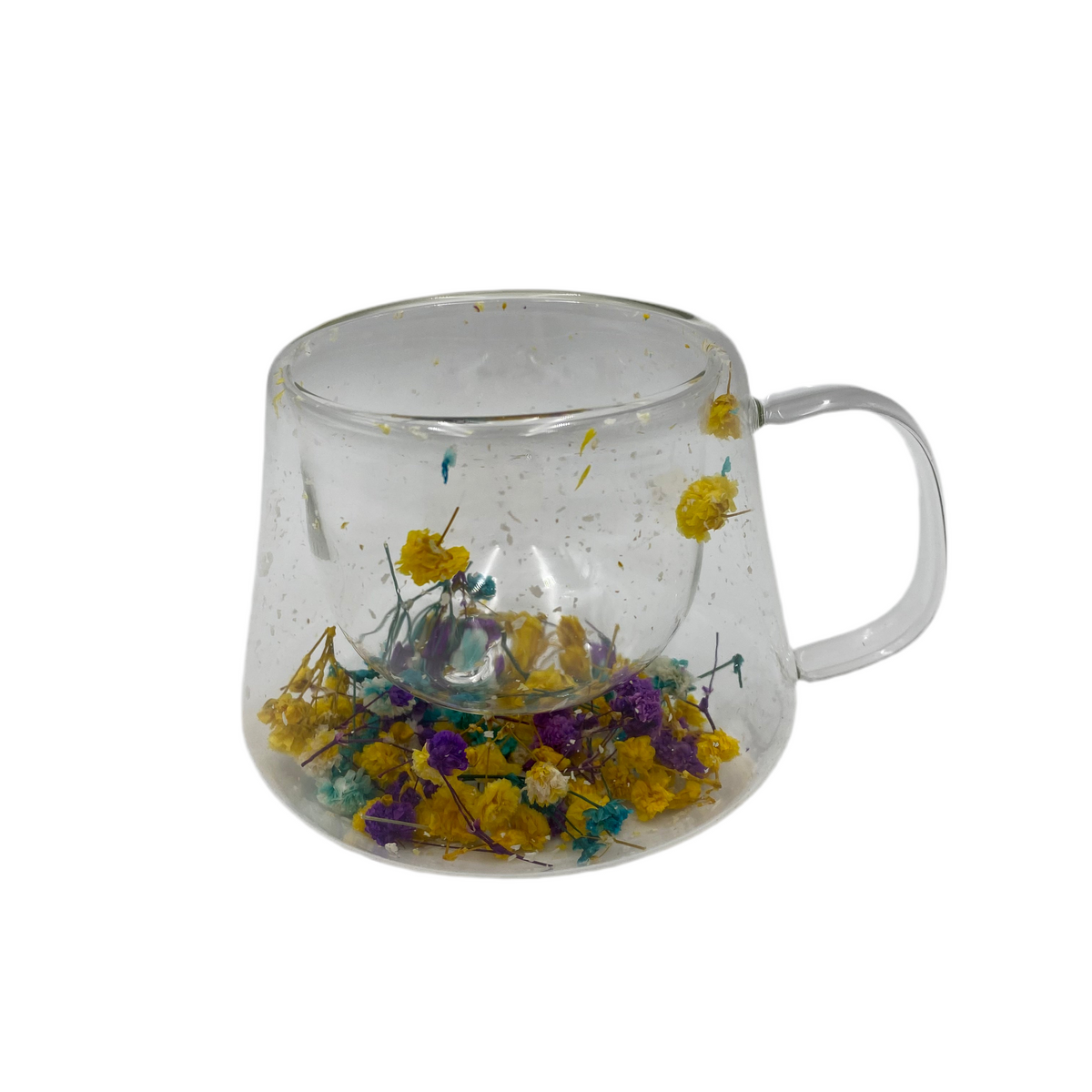 250 ML Double Wall Transparent Glass Mug