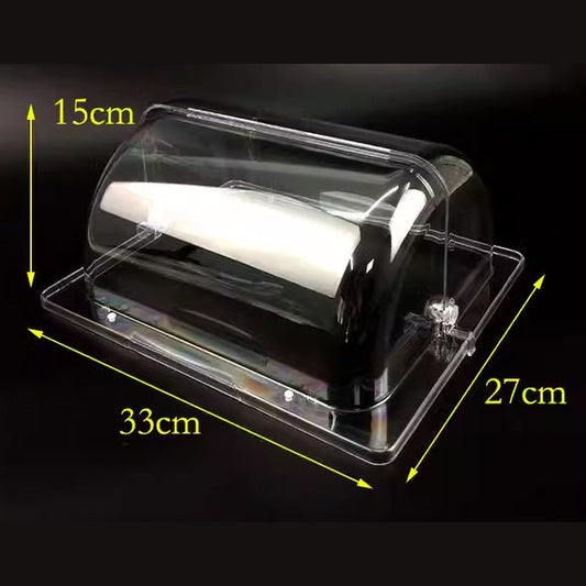 Medium Polycarbonate Roll Top Cover GN 1/2 - Wide