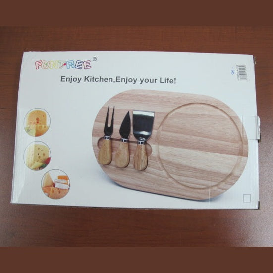 3 pcs Cheese Serving Utensils with Board