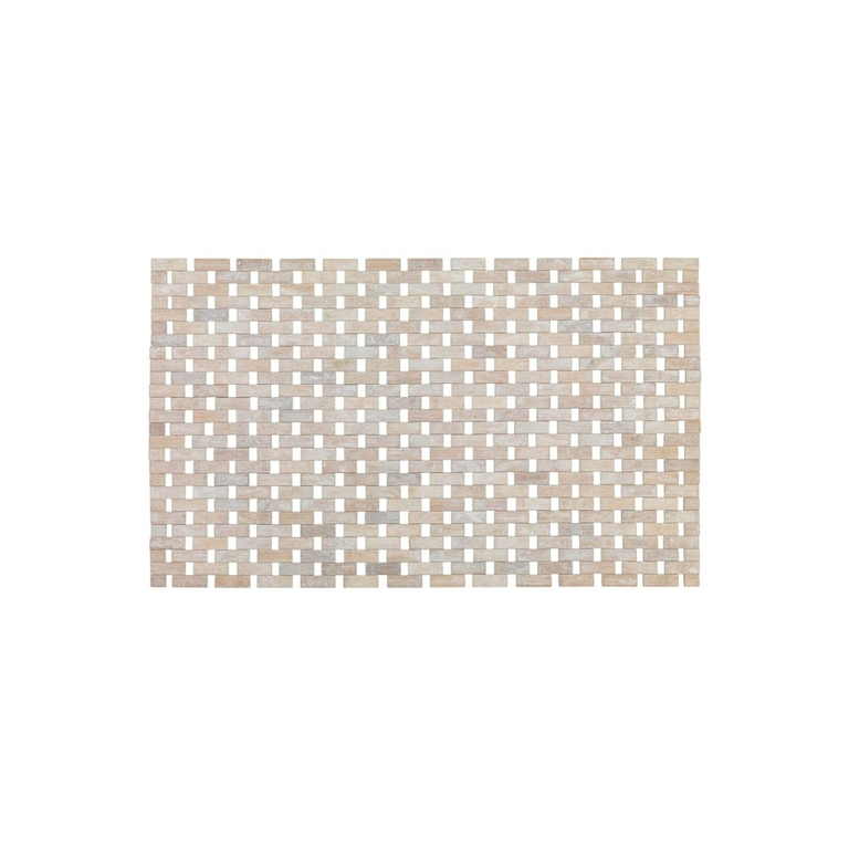 Bamboo bath mat, white By Wenko.de