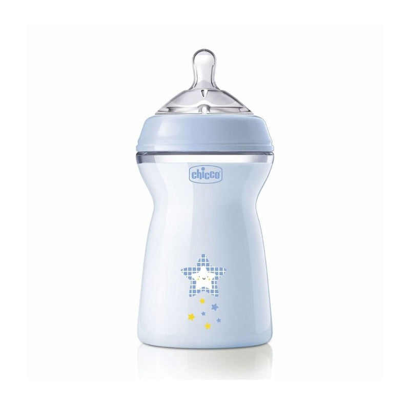 Chicco B - 330ML Feeding Bottle - NF PP 6m + Boy {80837}