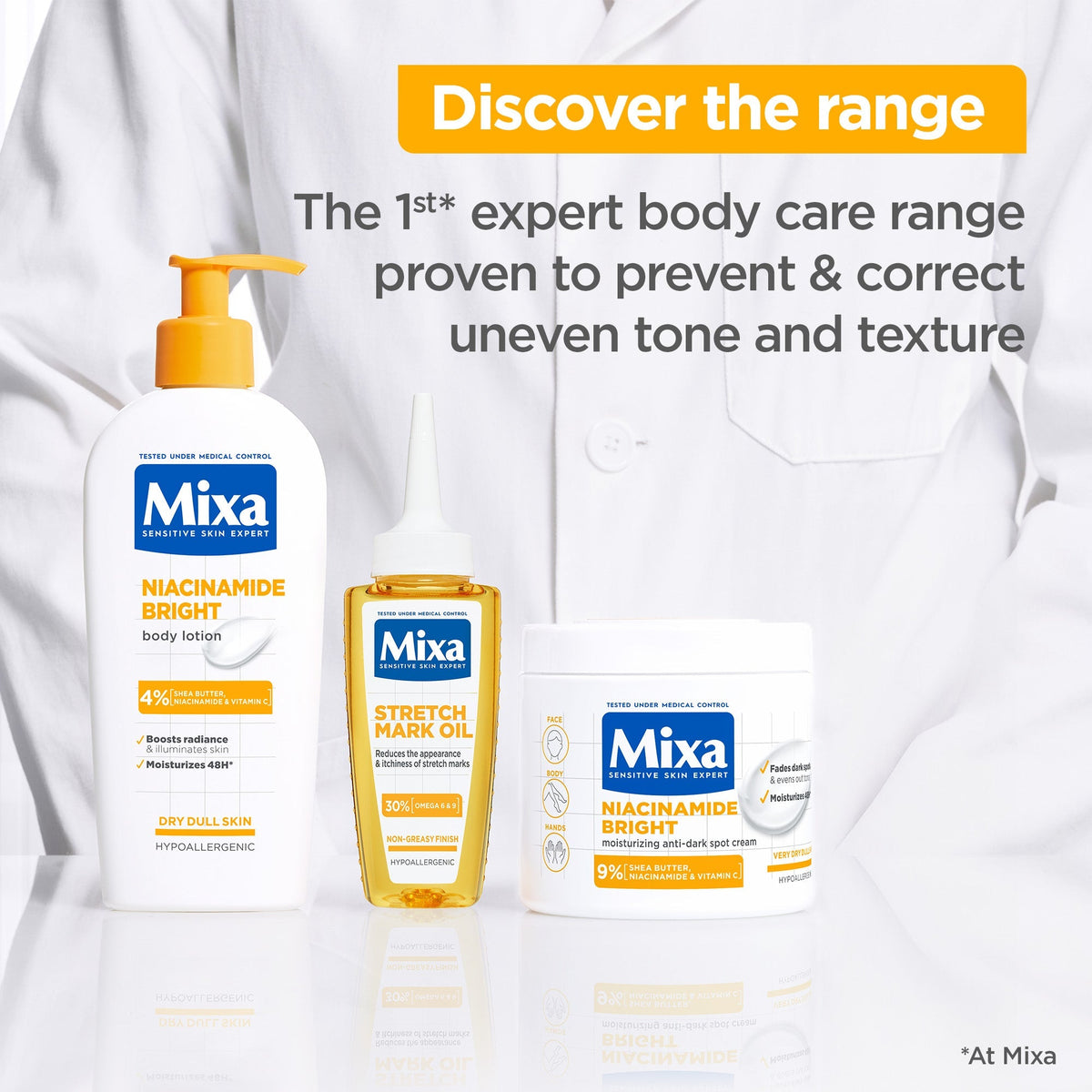 Mixa Anti Stretch Mark Oil - For Skin with Stretch Marks - With Omega 6 & 9 - 100 ml