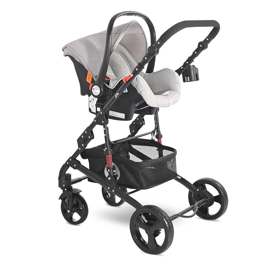 Lorelli - Baby Stroller - Alba Classic Set - Light Grey - Travel System