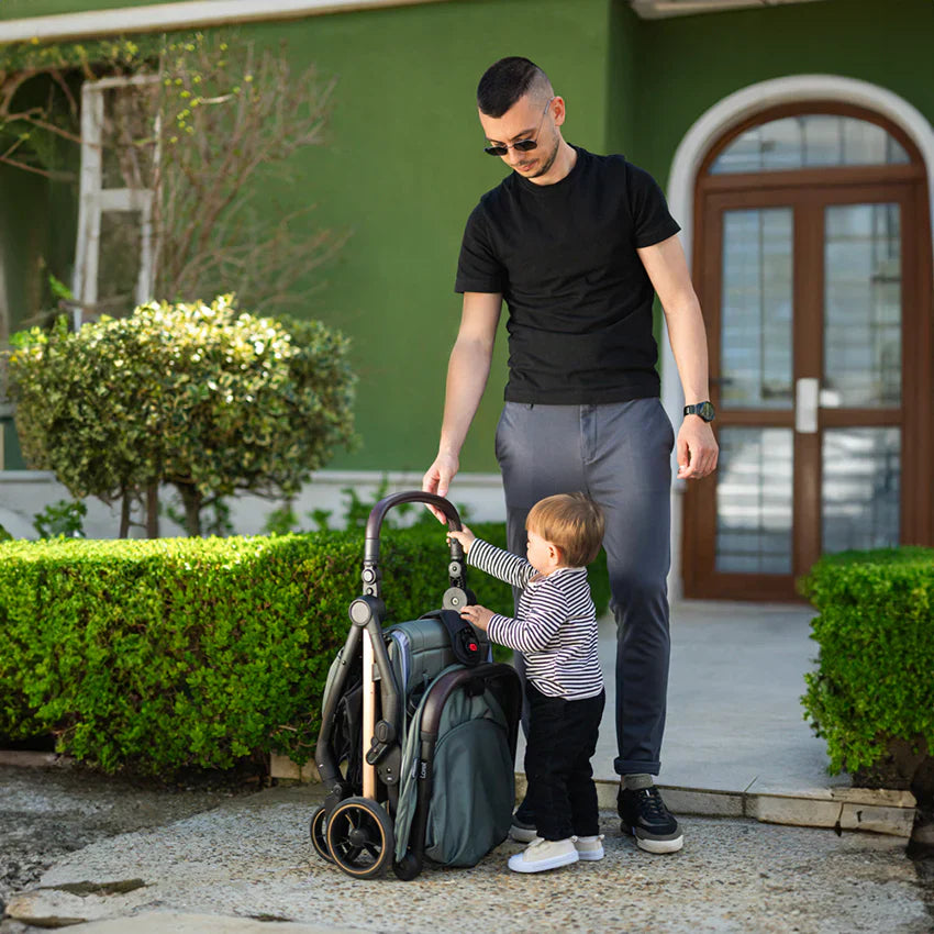 Lorelli - Autofolding Baby Stroller - Loret Grey - Travel Stroller
