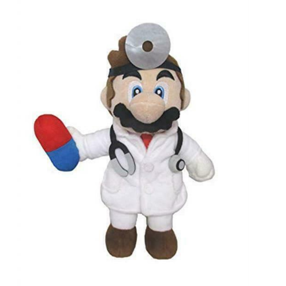 Super Mario Doctor Mario 9" Plush by San - ei - Medaid International
