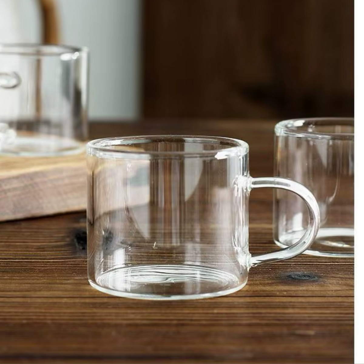 6 Pcs Glass Coffee Cup Set