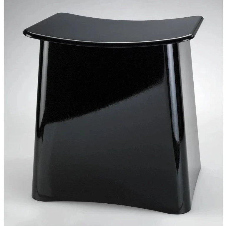 Bathroom stool with laundry storage PLUS, black By Wenko.de