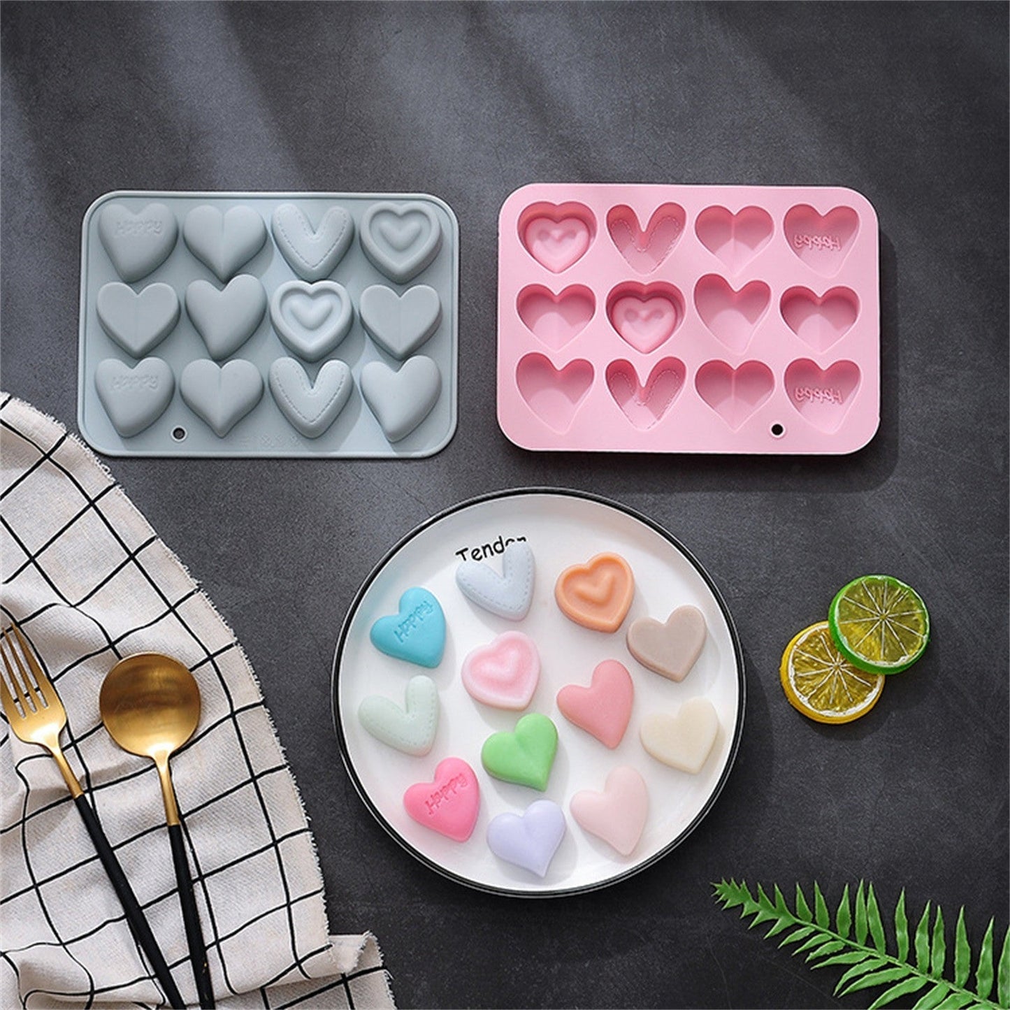 Heart Shape Love Silicone Mold, Small, Non-Stick