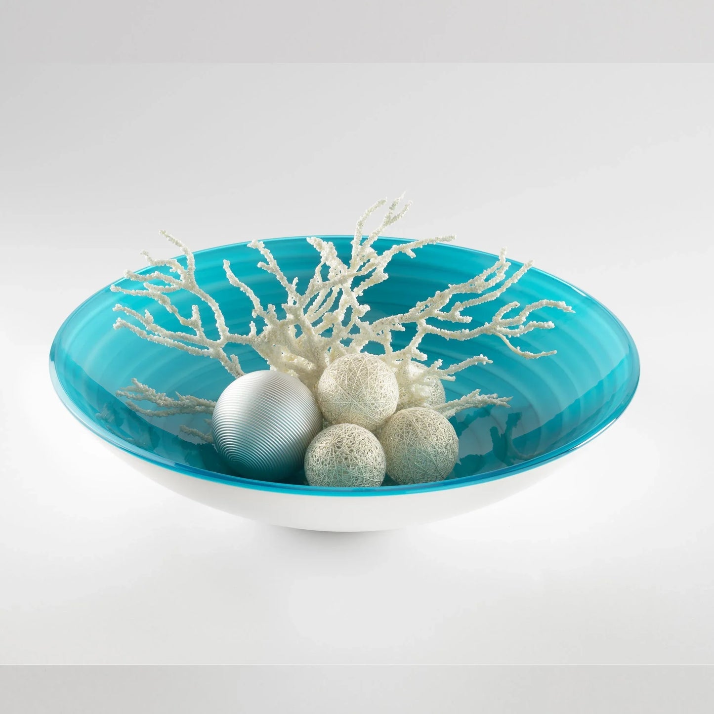Guzzini Center Piece /Fruit Bowl Twist Pale Blue