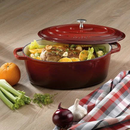 Kela Roasting Tray Oval Red 6L