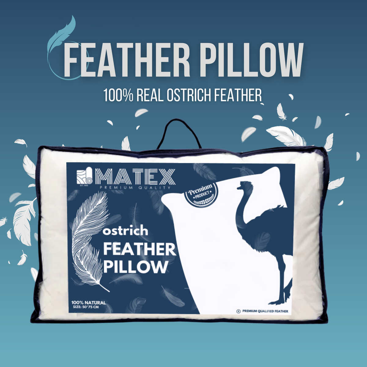 Ostrich Feather Pillow