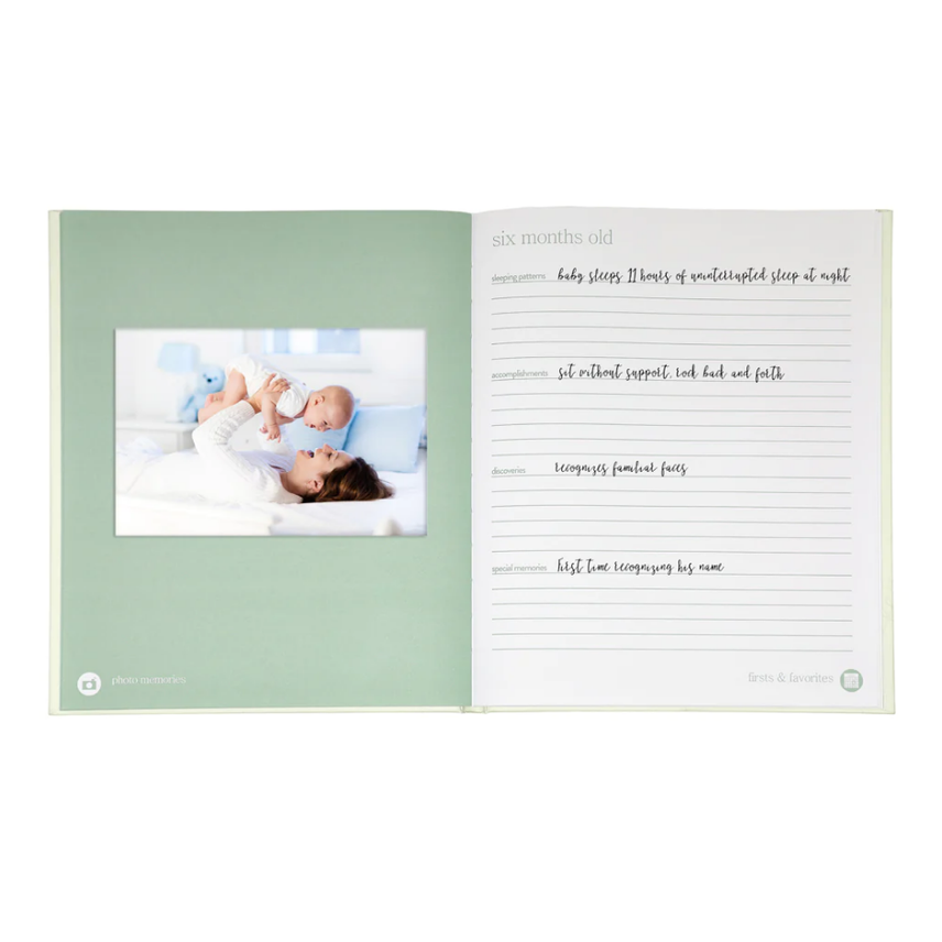 Leaves Babybook Sage