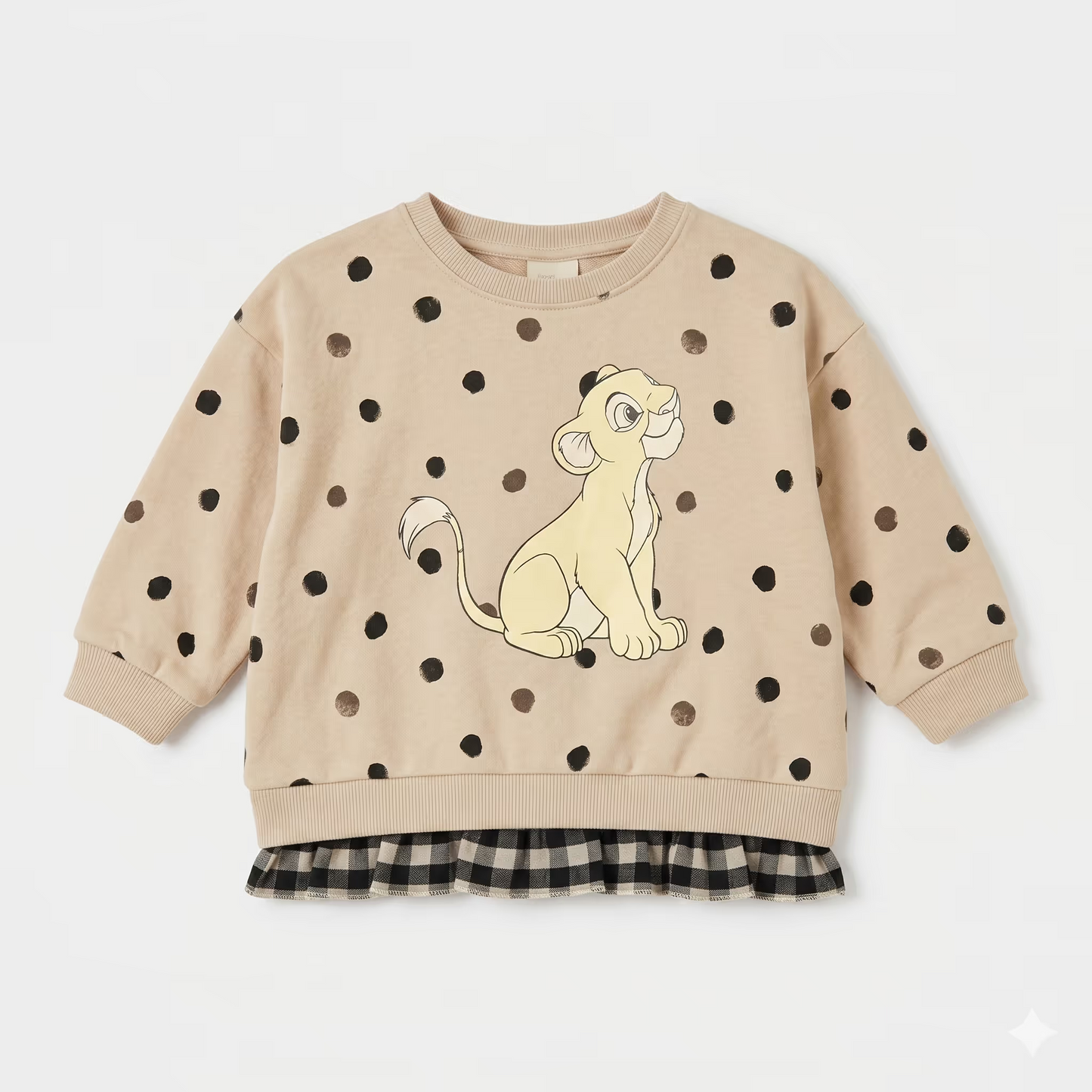 Zara Girl's Beige A Graphic Simba And Some Details Printed Sweatshirts | Zara in Lebanon