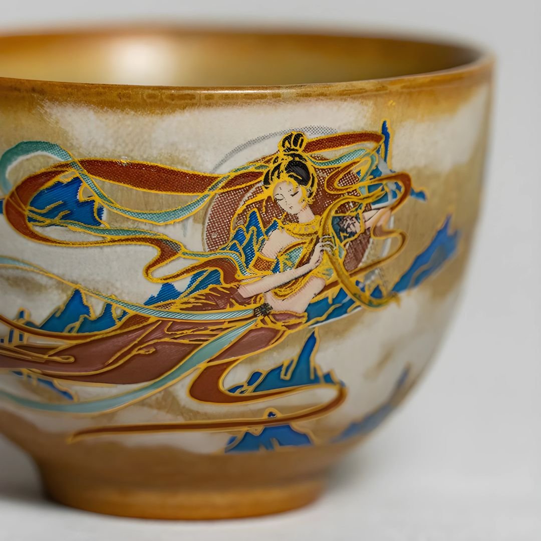 Velora Ceramic Cup – 70ml | Hand-Painted Artisan Tea Cup