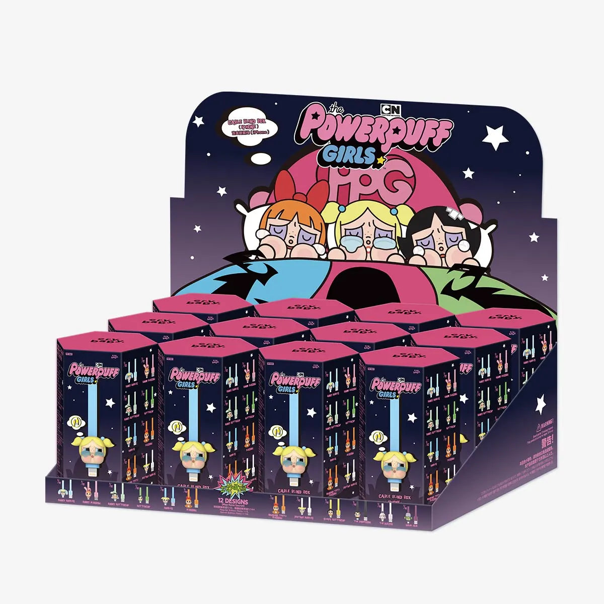 CRYBABY × Powerpuff Girls Series-Cable Blind Box (iPhone) By Pop Mart - Medaid International