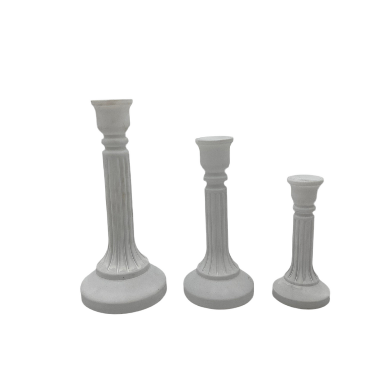 3 PCs Ceramic Candle Holder Set