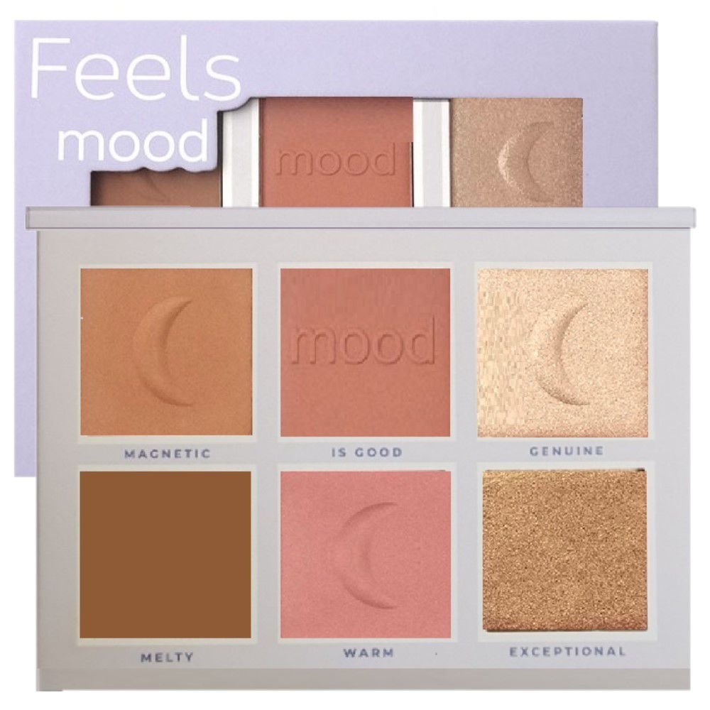 Ruby rose feels mood blush and illuminator palette HB-7524