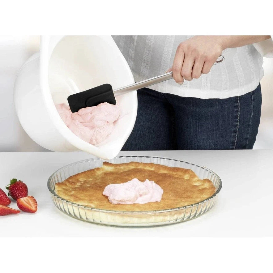Silicone dough scraper & spatula 2 pieces. By Wenko.de