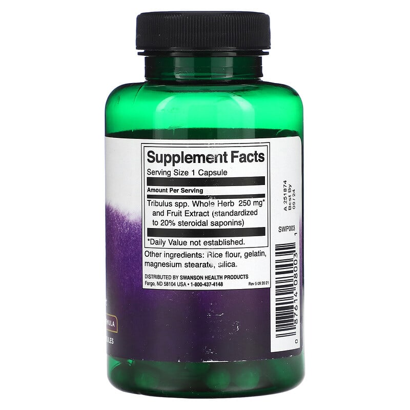 Swanson, Mega Tribulus Extract, 250 mg, 120 Capsules - Medaid International