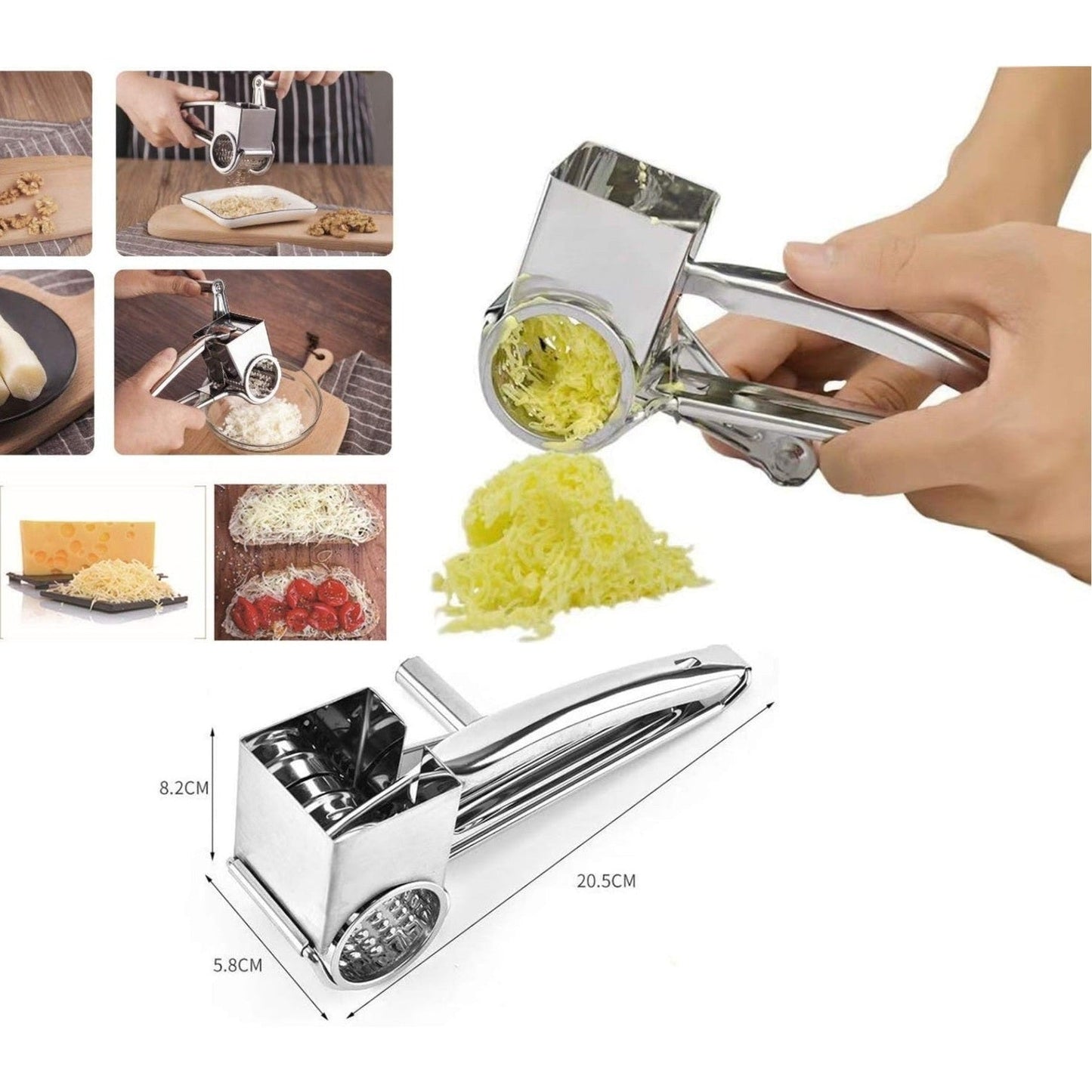 Stainless Steel Multifunctional Rotating Grater