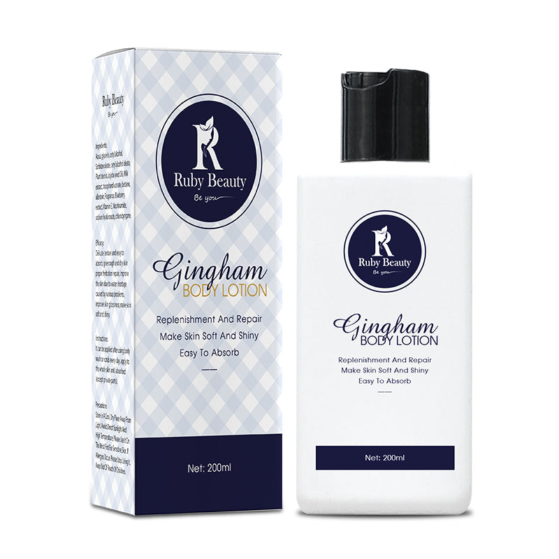 Ruby beauty gingham body lotion 200ml sc 159