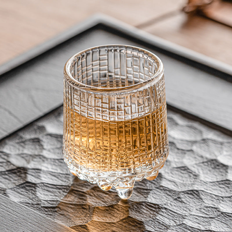 6-Pcs Elegant & Smooth Beverages Champagne Flute Glass – Gold 190ml #3769