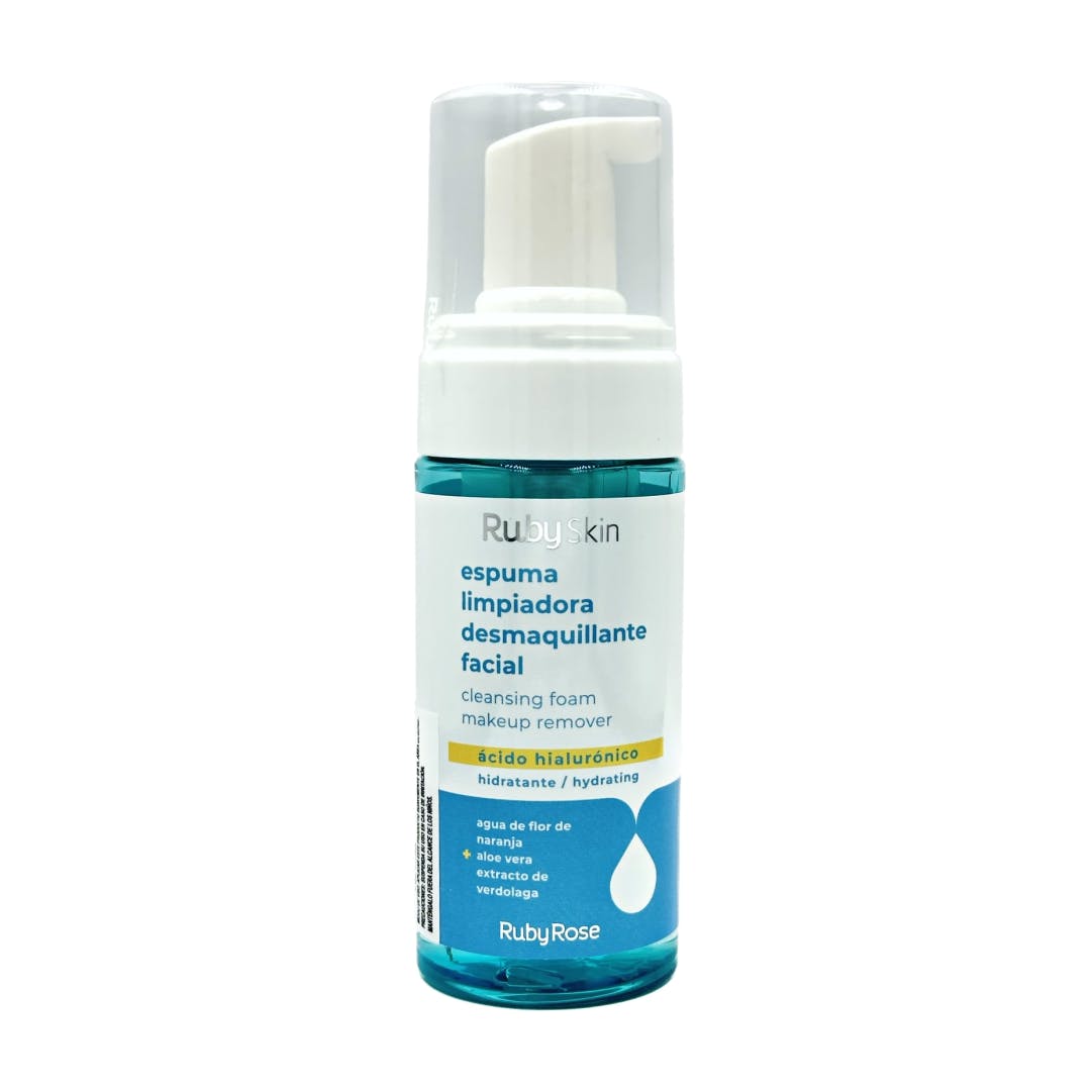 Ruby rose skin facial cleansing foam makeup remover with hyaluronic acid HB-503