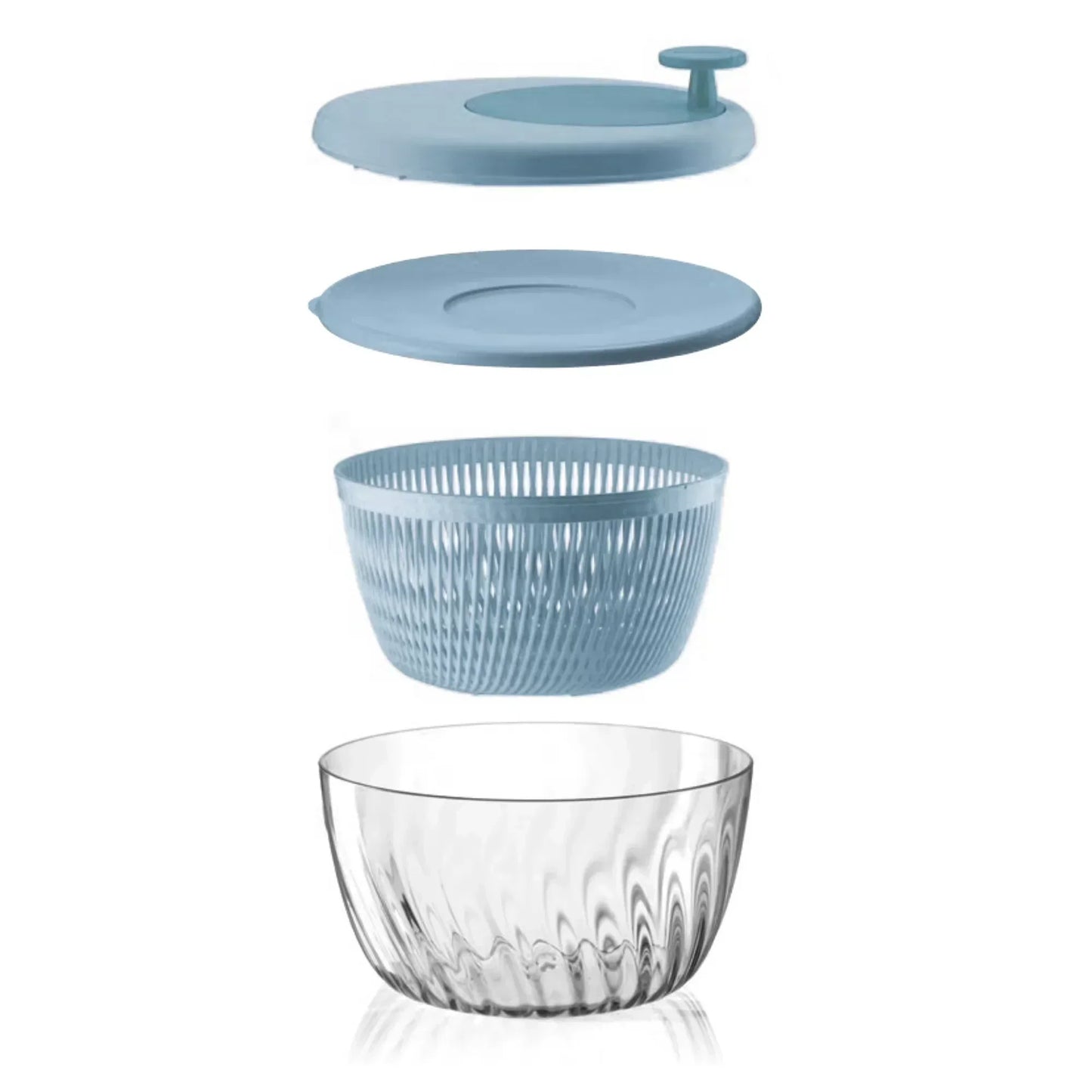Guzzini Spin&Store Salad Spinner With Lid 26 Kitchen Active Design