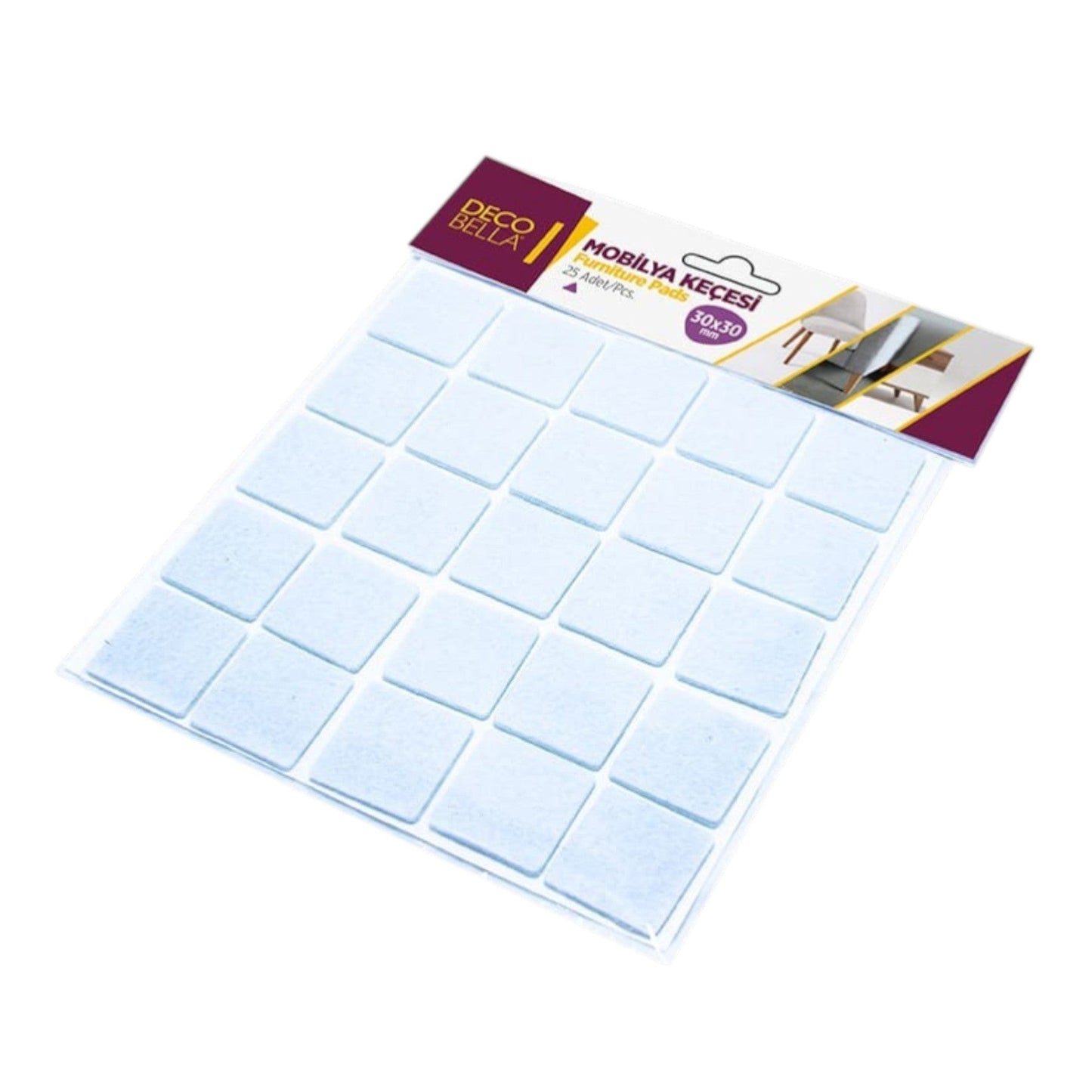 DecoBella 30x30 mm Square Pad - 35 pieces