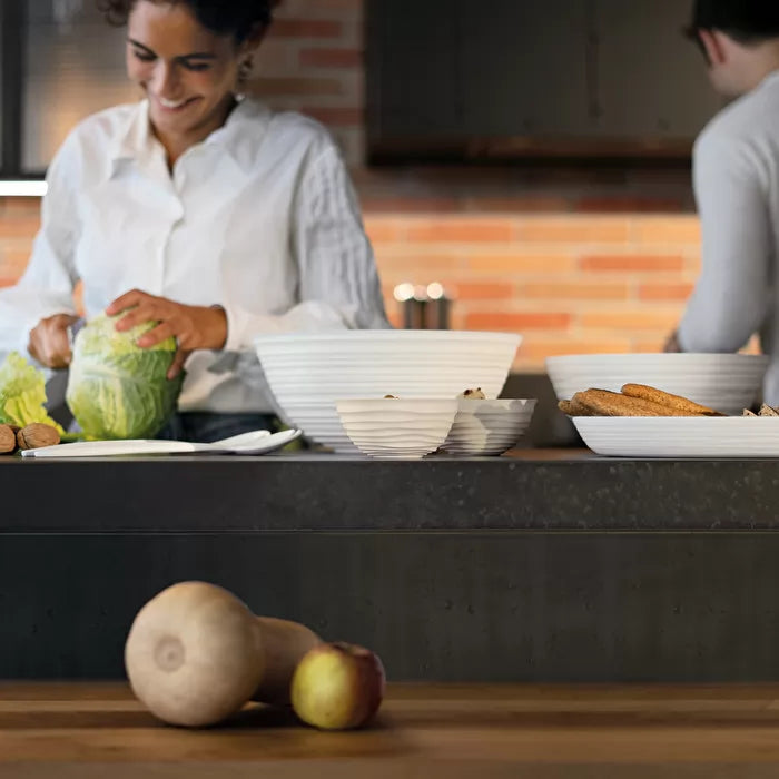 Guzzini S Bowl "Tierra" White Milk
