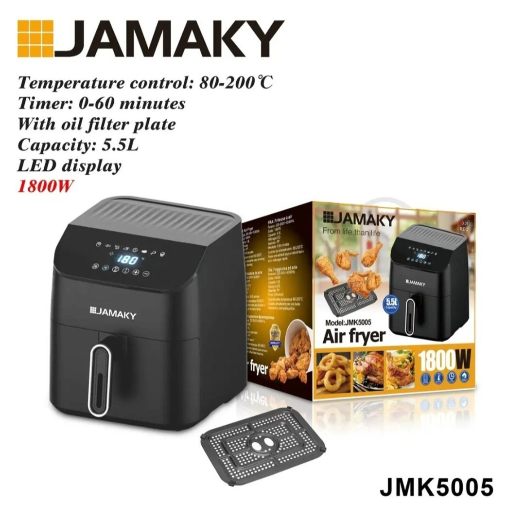 Jamaky LED Air Fryer | قلاية هوائية LED - Medaid International