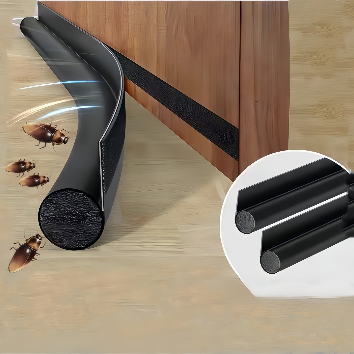 Noise & Pest Isolation Waterproof Door Bottom Seal Strip شريط عازل للباب مقاوم للماء والحشرات