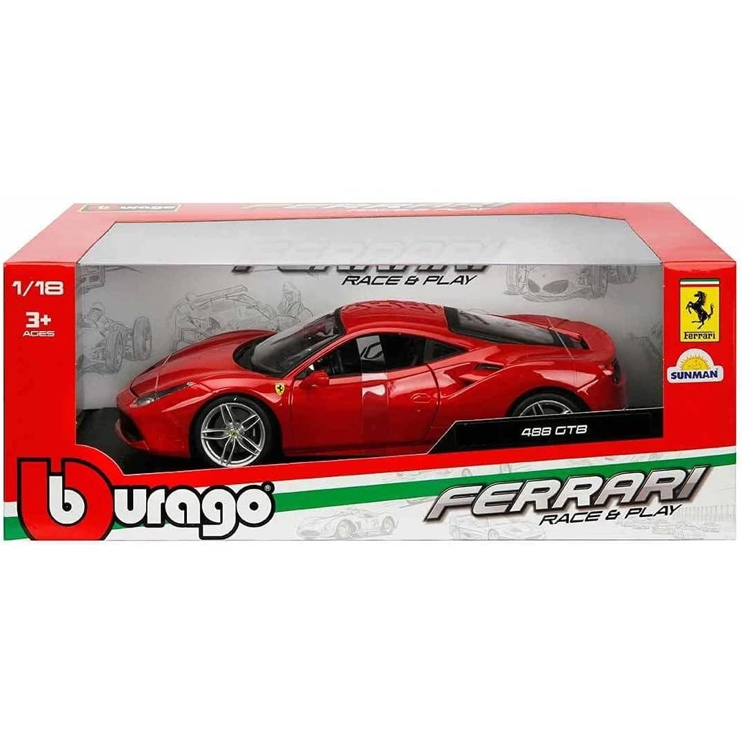 FERRARI R & P - Ferrari 488 GTB - 1/18 Diecast Cars by Bburago - Medaid International