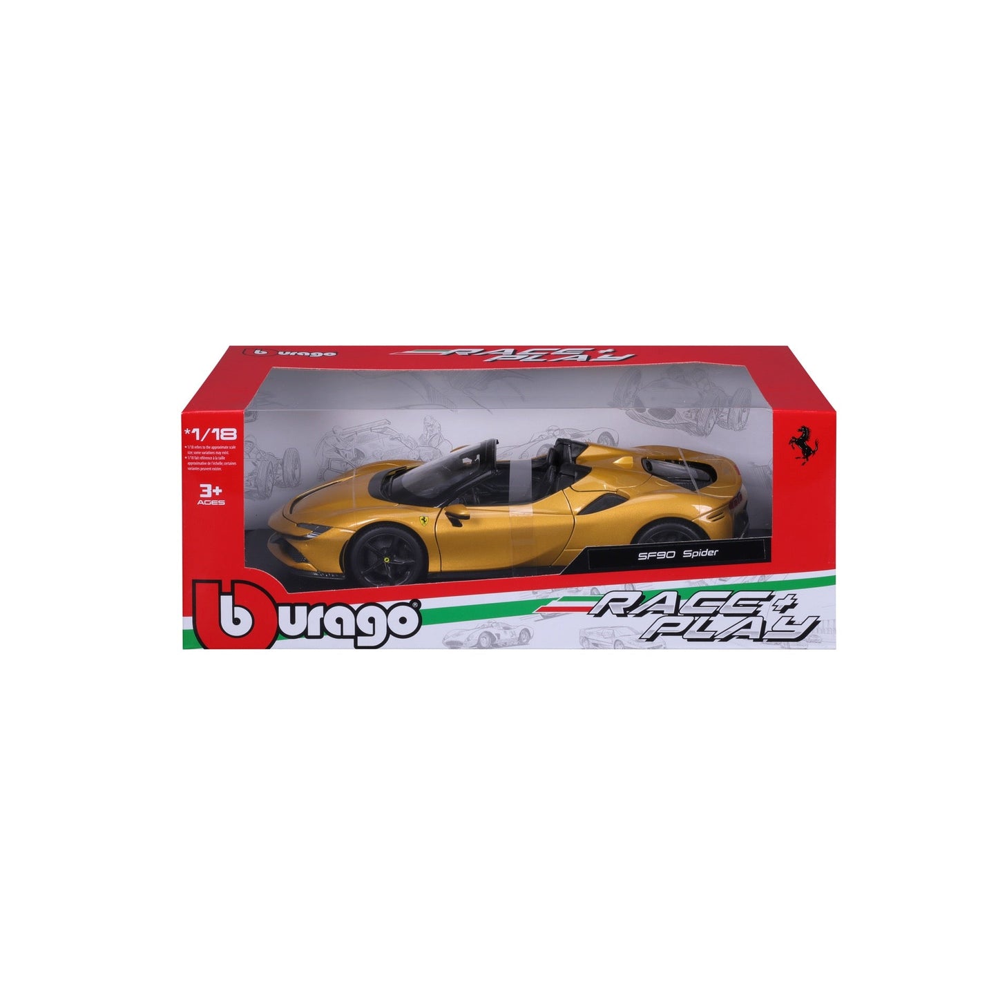 Ferrari R & P - SF90 Spider - 1/18 Diecast Cars by Bburago - Medaid International