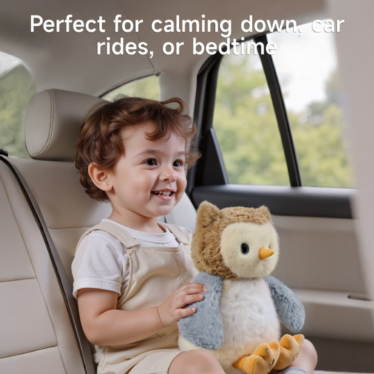 Tumama Kids - Interactive Plush Owl Toy - "Kiss Me,Hug Me"