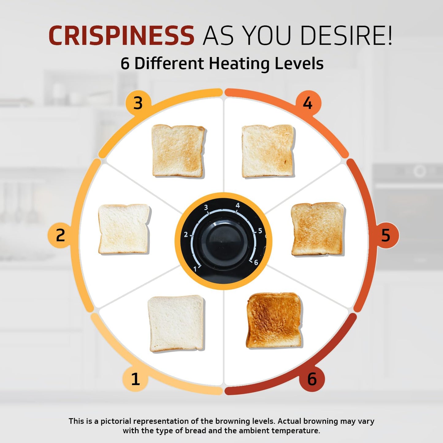 Danny Home Black Two Slice Toaster 24.8cm