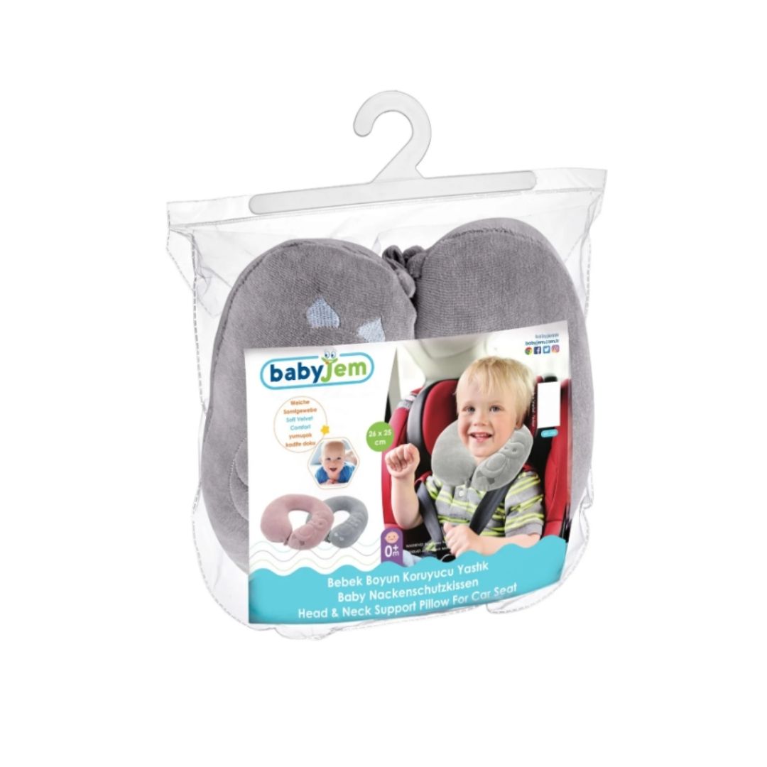 Babyjem Baby Neck Protector Pillow – Grey