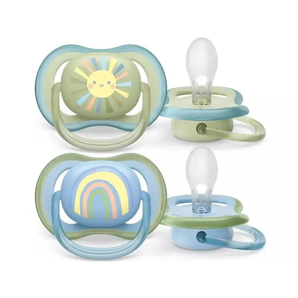 Avent - Ultra Air Soothers - Rainbow 0-6m - Boy